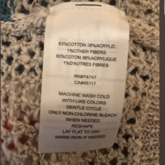 ✨NWOT ~Natural Reflections ~ Long Crochet Hooded Sleeveless Cardigan ~ Ladies M - Picture 5 of 5